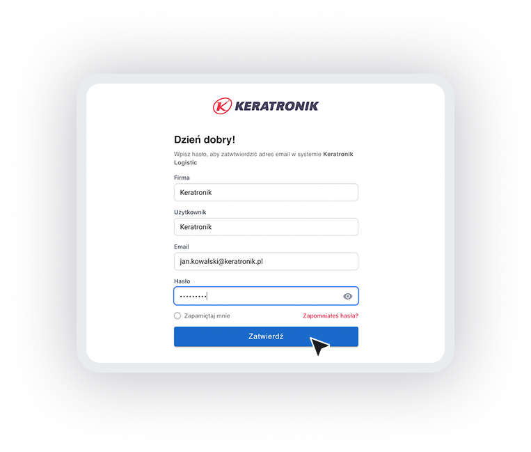 Potwierdzenie zmiany loginu na e-mail